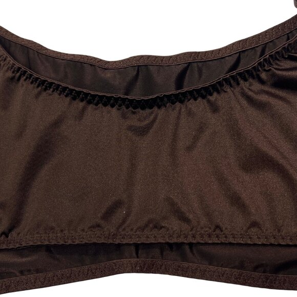 SKIMS Stretch Satin Scoop Neck Bralette + Cheeky‎ Tanga Cocoa 4X - Picture 6 of 15
